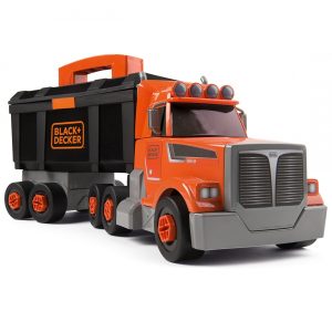 משאית משחק אינטראקטיבית כולל 60 אביזרי בנייה לילדים של חברת Smoby מצרפת