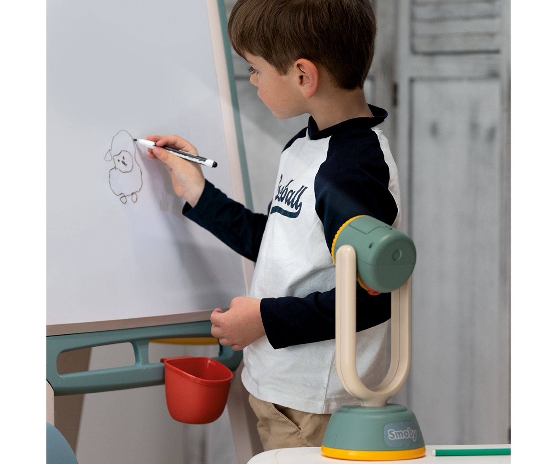 מנורת ציור Smoby – מנורת מקרן לציור לילדים – תמונה 5