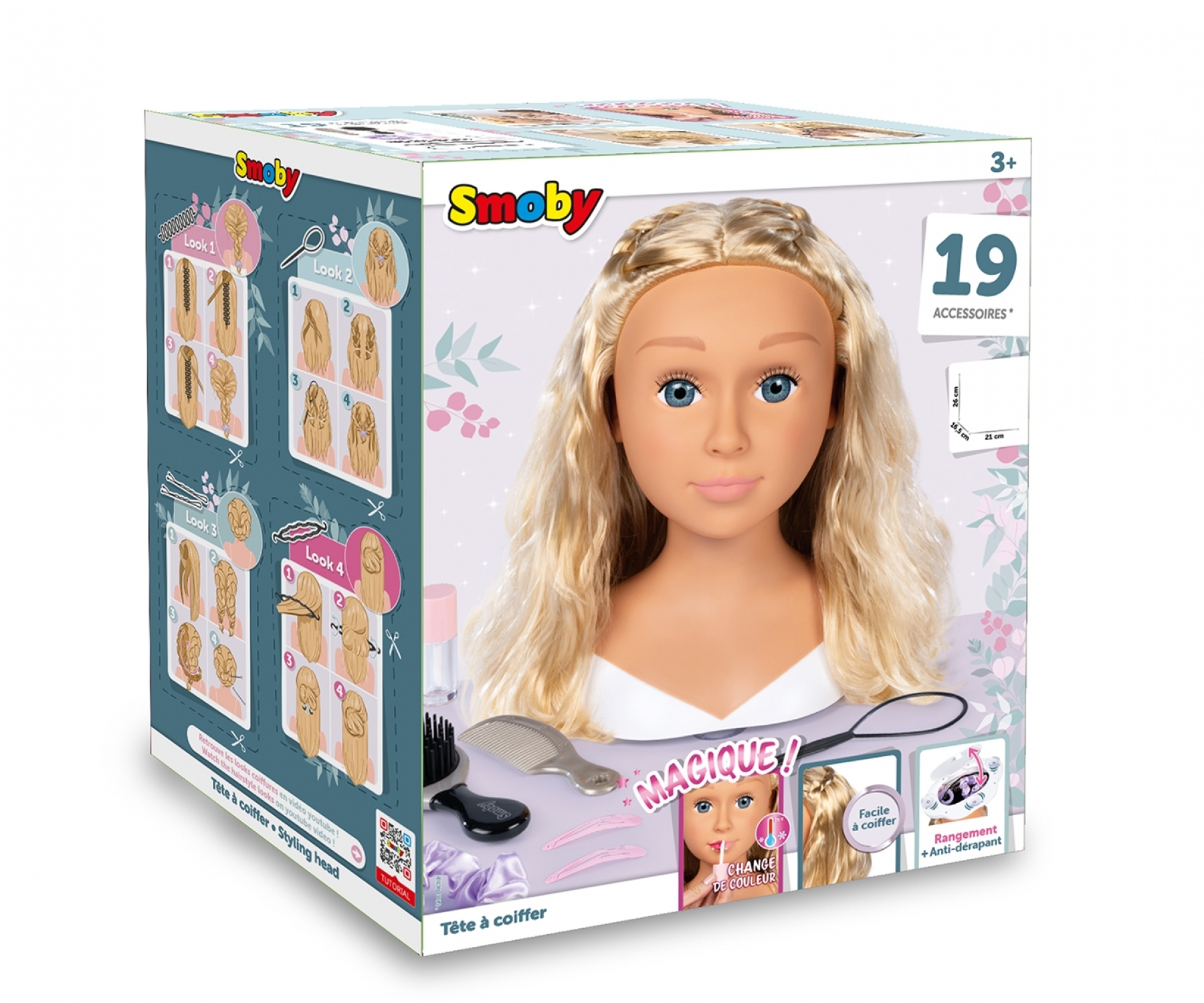 ראש עיצוב שיער דגם Blonde Styling של חברת Smoby מצרפת – תמונה 7