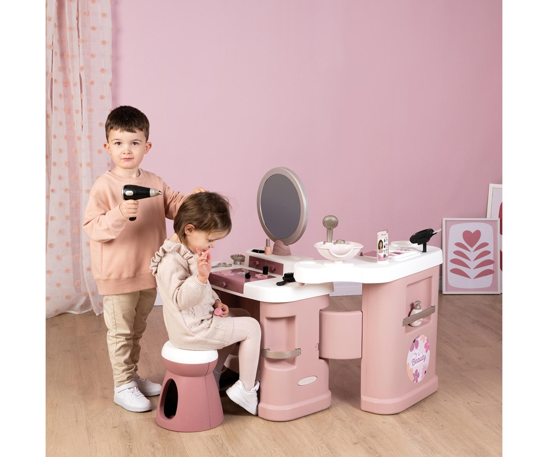 מרכז יופי לילדים שיער דגם Beauty Center של חברת Smoby מצרפת – תמונה 4