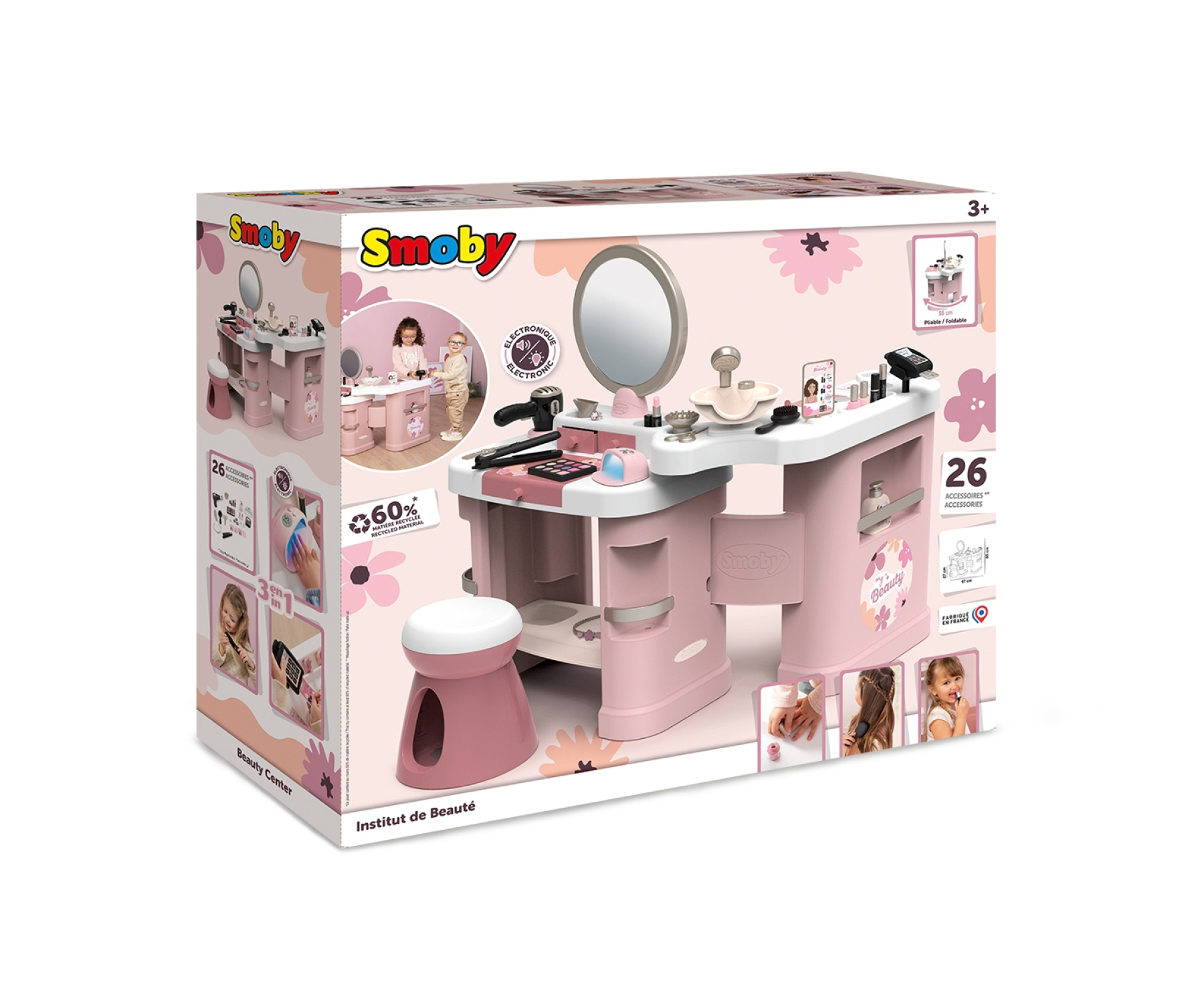 מרכז יופי לילדים שיער דגם Beauty Center של חברת Smoby מצרפת – תמונה 2