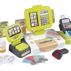 קופה רושמת אינטראקטיבית לילדים כוללת אביזרים של חברת Smoby מצרפת